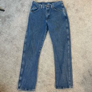 Wrangler Regular Fit Workwear Blue Denim Jeans Men 31 x 32